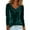 04# Dark Green, variant on Women's Sparkly Velvet Tops Elegant Cowl Neck Long Sleeve Shirts Spring Fall Winter Dressy Casual Blouses,Silver XXL
