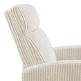 thumbnail image 4 of Yaheetech Corduroy Swivel Recliner Glider Chair Rocking Chair for Living Room, Beige, 4 of 15