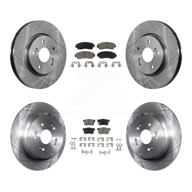 CMX Front Rear Disc Brake Rotors and Ceramic Pads Kit for Car Acura RDX K8C-101335
