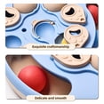 thumbnail image 6 of Interactive Cat Puzzle Toy Mental Stimulation Brain Teaser Slow Feeder Stretching Plastic Construction for Boredom Relief and Healthy Indoor Pet Playtime Blue, 6 of 7
