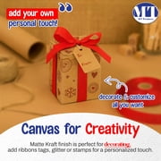 MT Products Tuck Top Kraft Paperboard Gift Boxes 2 x 2 x 3 - Pack of 30