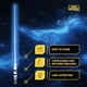 thumbnail image 5 of Lightsaber Chopsticks Light Up - LED Glowing Light Saber Star Wars Chop Sticks - Reusable Sushi Lightup Sabers Chopstick Set Of 1 Blue Pair, 5 of 7