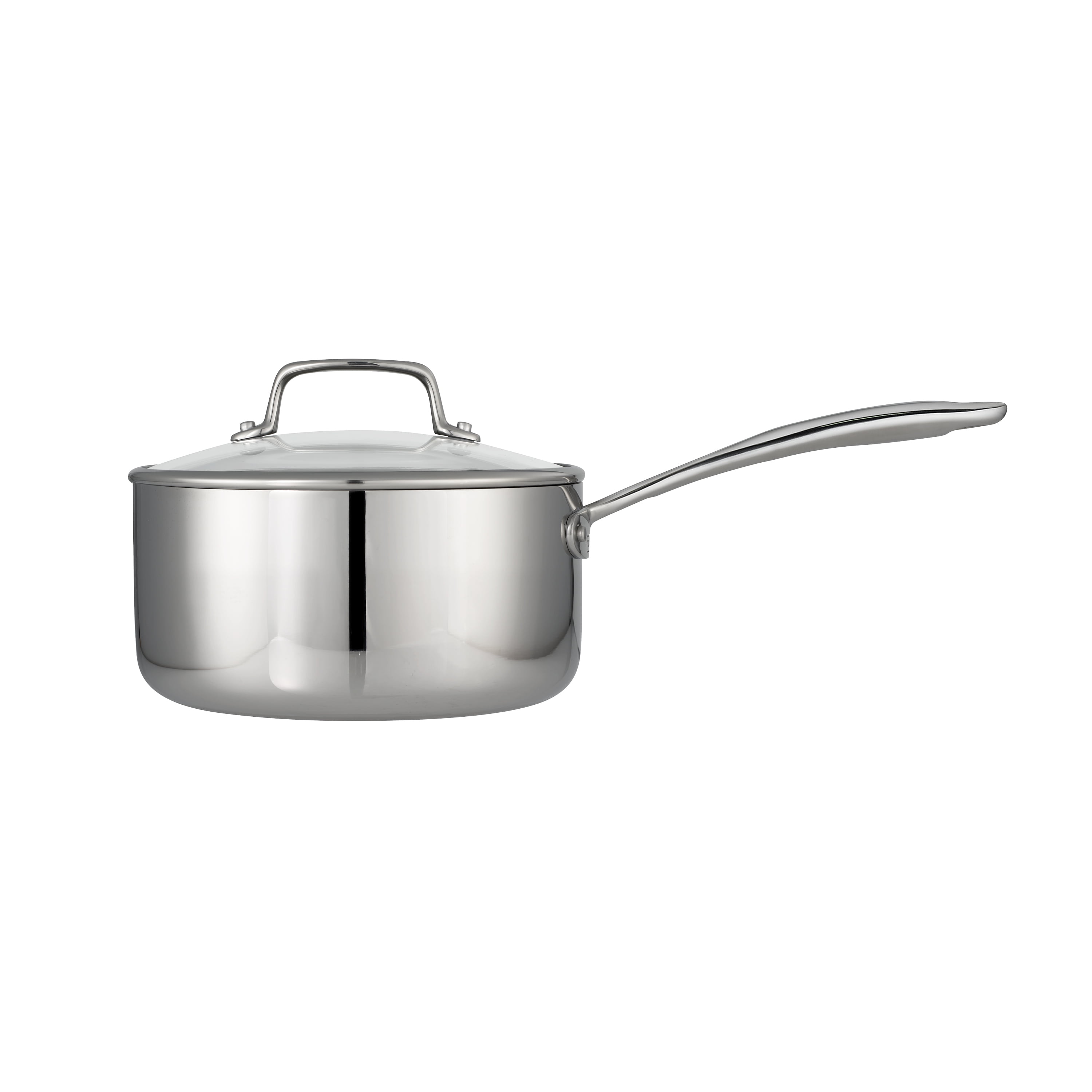 Tramontina Brava Stainless Steel Pan Triple Bottom with Flat Lid and Handle 16 cm 1.4 L 62401160