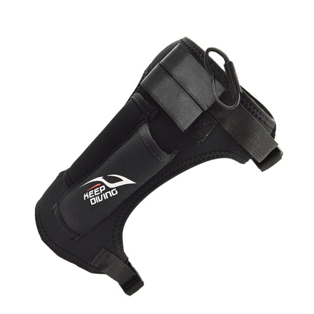 Advancent Keep Diving Surf Neopreno Nylon Pierna Envoltura Titular Bolsa ajustable portátil Polaina Equipo de snorkel Suministros al aire libre Deportes acuáticos Negro