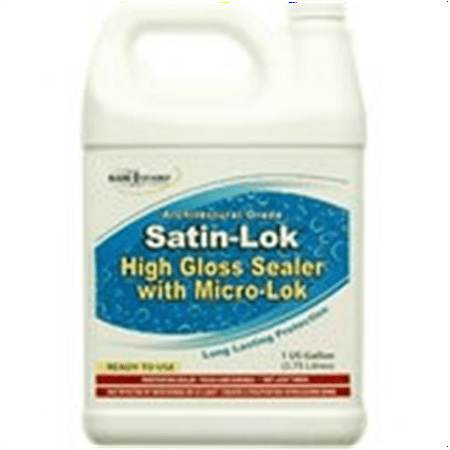 Staining Concrete Patio With Sprayer Rainguard Satin-lok High Gloss Acrylic Professional Sealer 1 Gal Protects Floors, Walkways, Porches, Patios, Decks, Pavers. For use on all types concrete: stained, colored, stamped, & exposed aggregat ()