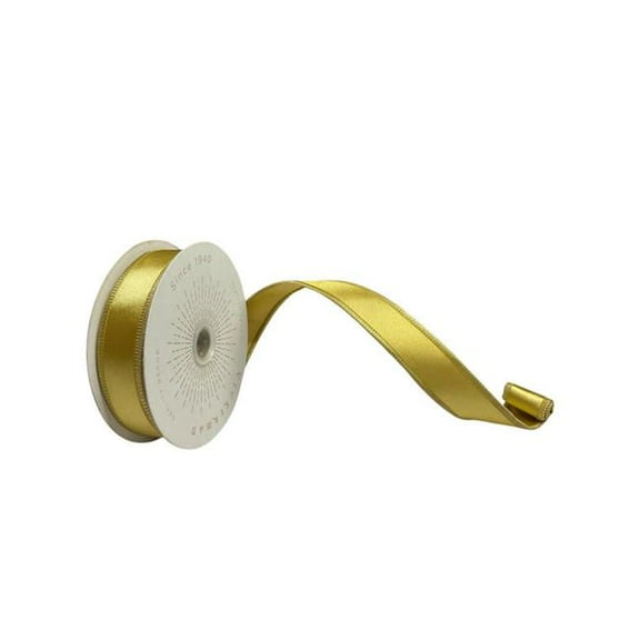Vickerman 1 in. x 10 Yards Honey Gold Satin Ribbon