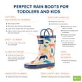 thumbnail image 2 of Oaki Kids Waterproof Rubber Rain Boots with Easy-On Handles, 2 of 3