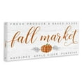 thumbnail image 3 of Stupell Industries Charming Fall Market Sign Autumn Pumpkin Typography Painting Gallery Wrapped Canvas Art Print Wall Art, 13 x 30, 3 of 5