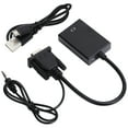 thumbnail image 3 of Convertidor compatible con VG Ato HDM, adaptador VGA a HD multimedia VGA con cable de audio Adaptador compatible con VG Ato HDM probado y confiable, 3 of 9