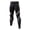 Black, variant on Men's Compression Pants Running Tights Gym Yoga Leggings for Athletic Workout Red XXXL
