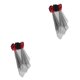 thumbnail image 3 of sweethay Tocado de Halloween para damas y niñas, puesta en escena, accesorios para jugadores de rol, elementos, accesorios para el cabello, rojo + negro 2Conjunto, 3 of 6