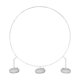 thumbnail image 1 of Arco de boda circular con soporte para globos, marco redondo para fiesta de cumpleaños y jardín. Diámetro 180cm, 1 of 9
