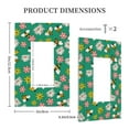 thumbnail image 3 of Fotbe Flying Bees Print Duplex Receptacle Wall Plate, 1-Gang 5.0" x3.0" Wall Outlet Covers, Dual Outlet Faceplates Covers, Color-matched Screws Included-Style U, 3 of 6