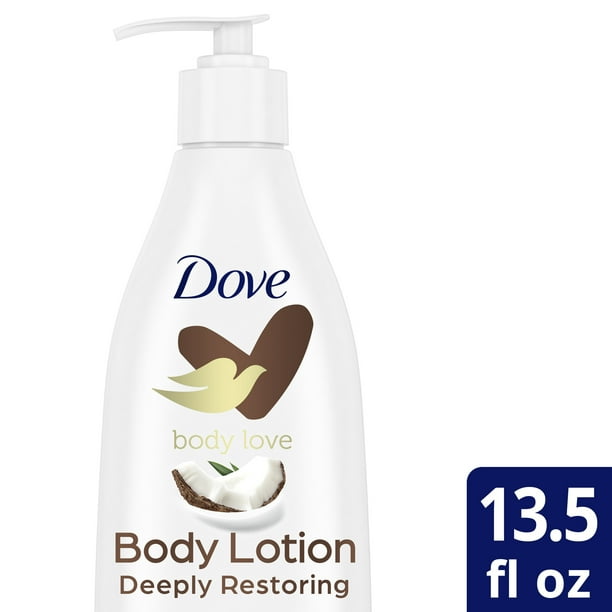 Plenaire sessie steek haar Dove Body Love Deeply Restoring Body Lotion With Coconut Oil & Cocoa Butter  13.5 fl Oz - Walmart.com