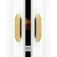 thumbnail image 2 of BaiNong Gold Cabinet pulls Brass Brushed Drawer Modern Handles Drawer Handles for Dresser (4Pack-5.7inch Polygon) C80, 2 of 3