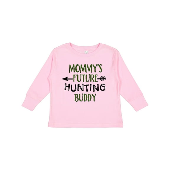 Inktastic Mommys Future Hunting Buddy Boys or Girls Long Sleeve Toddler T-Shirt