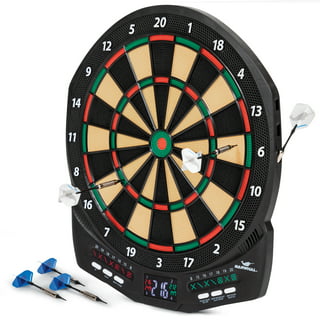 Narwhal 15.5in Easy Hang Magnetic Dartboard; Includes Six Magnetic Darts