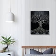thumbnail image 4 of JEUXUS The Studio Loft Canvas Wall Art Decor - Tree of Life Art - Modern Wall Art for Bedroom, Living Room, Office Decor - Ready To Hang - Canvas Art - Vertical Art Print - Tree Wall Art -  12x16 in, 4 of 5
