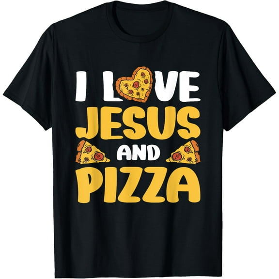 I Love Jesus And Pizza T-Shirt100% cotton