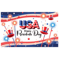 thumbnail image 3 of Patriotic Design Happy Presidents Day Decorative Polyester Banner for National Celebration Indoor Outdoor Events, 3 of 7