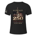 thumbnail image 3 of Linfrsh Mens Patriotic Shirts America 1776-2026 Patriotic T-Shirt - Vintage USA Independence Day Graphic Tee for Men and Women(Black,S), 3 of 4