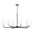 thumbnail image 7 of 6 Light Chandelier In Minimalist Style-21.25 Inches Tall And 47 Inches Wide-Matte Black Finish    -Traditional Installation Capital Lighting, 7 of 7