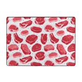 thumbnail image 7 of Area Rugs For Living Room Decor - steak pattern Soft Anti Slip Throw Washable Rugs 5x7 For Bedroom, Indoor Carpet For Bedroom Living Room 80x58In, 7 of 7