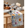 thumbnail image 6 of ERUNPONLY Spring Floral Table Runner - 70 Inch Long Pastoral Flowers Watercolor Cotton and Linen Blended Dress Scarves Farmhouse Table Runner for Kitchen Dining, Coffee Table, 13"x70", 6 of 8