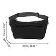 thumbnail image 3 of Unique Bargains 1 Pc Fanny Pack Simple Style Waist Bag Black, 3 of 6