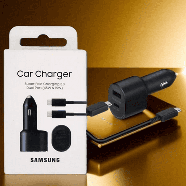 Original New Samsung 45W 2 Ports Super Fast Charging Dual  with Cable