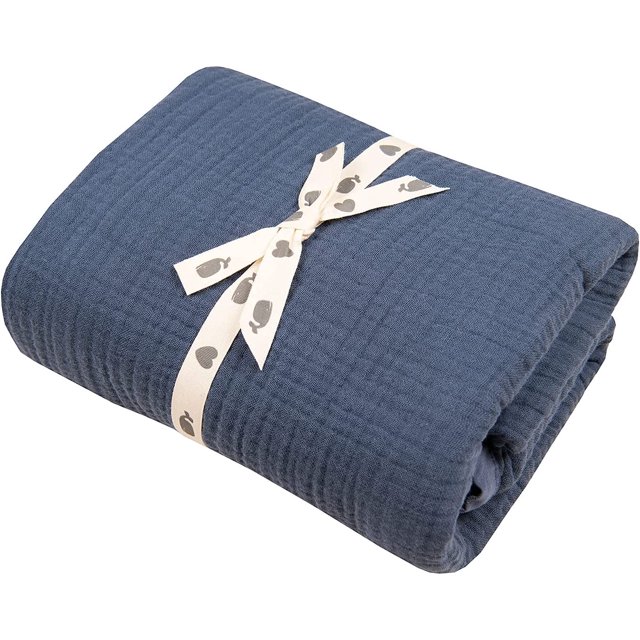 Migaloo, Muslin Blankets, Baby Toddler Quilt, 4 Layers, 100percent