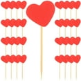 thumbnail image 4 of HAKIDZEL Red Heart Cake Picks for Decoration Made of Sturdy Synthesis Material Perfect for Parties and Valentine's Day Celebrations 50 Pieces, 4 of 8