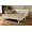 Canton Gray, variant on Kodiak Furniture Boho Wood Daybed and Pop Up Bed in White with Linen Mattress