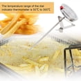 thumbnail image 4 of Food Thermometer, Deep Fry Thermometer Stainless Steel Measuring Tool Cooking Thermometer Oil Thermometer For Deep Frying with 5cm Dial Oil Thermometer for Frying Oil Pan (15cm), 4 of 8