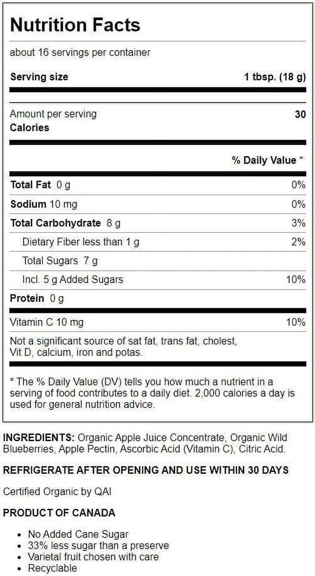 Crofters Fruit Spread Organic Just Fruit Wild Blueberry, 10 Oz