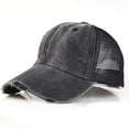 thumbnail image 6 of VLOOCKLW Baseball Cap Distressed Washed Cotton for Design Breathable Mesh Back Trucker Hat Lightweight Adjustable Fit for Hiking Fishing Travel and Daily Use Sun Hat, 6 of 6