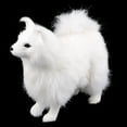 thumbnail image 2 of TISHITA Realistic White Faux Standing Dog Animal Model Figures Photography Prop Home, 2 of 8