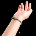 thumbnail image 2 of Pulsera de jade hecha a mano con colgante azul de Ice Pi Xiu, 2 of 2