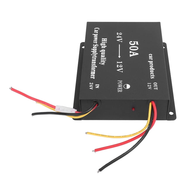 24V to 12V DC Voltage Converter 600W Truck Sound Power Adapter Voltage Reducer Long Distance Driver Converter Regulator for Cars RVs SUVs Buses