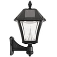 thumbnail image 3 of Gama Sonic GS-105FPW-BW Baytown II, Outdoor Solar Light and 3" Pole Pier & Wall Mount Kits, Lamp Only, Bright White LED, Black, 3 of 8