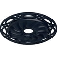 thumbnail image 3 of Ekena Millwork 26 5/8"OD x 4 1/2"ID x 1 3/8"P Loera Ceiling Medallion (Fits Canopies up to 6 1/4"), Hand-Painted Midnight Dream, 3 of 5