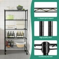 thumbnail image 2 of Dkelincs Wire Shelving Unit 5 Tier Adjustable Storage Shelves Heavy Duty Metal Shelf 1250 lbs Capacity, Black, 2 of 7