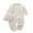 White, variant on HUANBAI Baby Boy Romper Long Sleeve Button Down Shirt Romper Fall Romper With Hat 0-3 Months