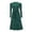 Green, variant on Ladies Autumn Winter Long Sleeved Knitted Skirt Mid Length Style High Waist Big Swing Dress Base Woolen Red S