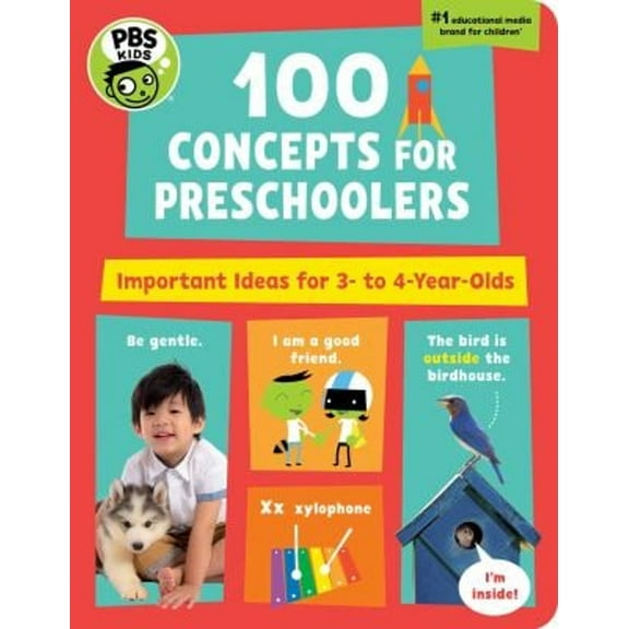Pre-Owned PBS Kids 100 Concepts for Preschoolers, 8: Important Ideas for 3-4 Year-Olds (Board book) 1941367372 9781941367377