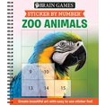 thumbnail image 2 of Brain Games - Sticker by Number: Zoo Animals (Square Stickers): Create Beautiful Art With Easy to Use Sticker Fun!, 2 of 3