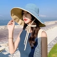 thumbnail image 2 of YooGuoGuo Women's Wide Brim Sun Hat with Wind Lanyard UPF 50+ Sun Protective Summer Hat Packable Bucket Hat Beach Cap, 2 of 6