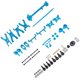 thumbnail image 3 of Kit de piezas de repuesto mejoradas, eje de transmisión Central, varillaje de dirección, brazo oscilante apto para WLtoys A959 A969 A979 K929 1/18 RC CarBlue, 3 of 10