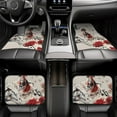 thumbnail image 7 of Vsdgher Floral Leopard Butterflies Car Foot Mat Set of 4 Pieces Universal Floor Liner Car Accessories Fits Most Cars, Trucks, Vans, sedans, SUV, 7 of 7