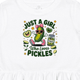 thumbnail image 4 of Inktastic Just a Girl Who Loves Pickles Girls Toddler Dress, 4 of 5